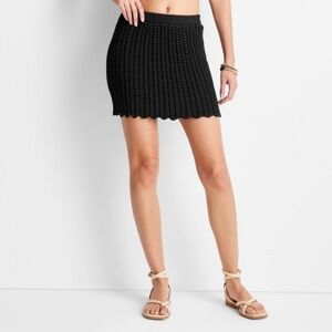 Target Future Collective with Jenee Naylor Braided Sweater mini skirt
